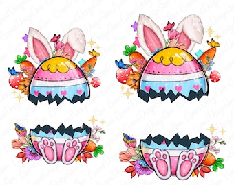 Custom Name Easter Bunny Png, Happy Easter Png Coquette Bunny PNG, Easter Girls Kids Easter Sublimation, Girls easter png, preppy easter png