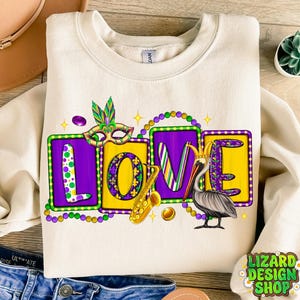 Mardi Gras love png sublimation design download, Happy Mardi Gras png, Mardi Gras png design, sublimate designs download