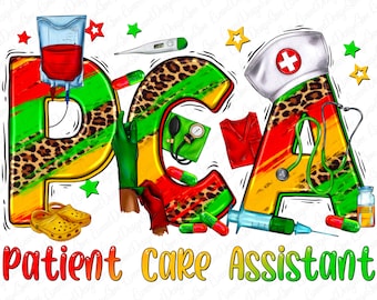 Asistente de atención al paciente de PCA Juneteenth Png, Juneteenth PCA Png, Médico png, Enfermera png, PCA occidental png, descarga de diseños sublimados