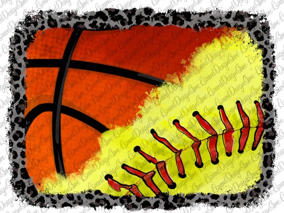 Basketball and Softball Background Design Basketbal Png - Etsy