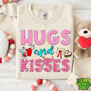 Hugs and kisses png sublimation design download, love Valentine png, Valentine&#39;s Day png, Valentines lips png, sublimate designs download