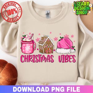 Vibes de Noël rose png, Joyeux Noël png, Sapin de Noël rose png, Noël rétro png, Noël rose png, Vibes de Noël png