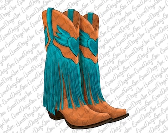 Western Cowboy Boots Png Sublimationsdesign, Cowboy Boots Png, Western Life Png, Texas Cowboy Boots, Instant Download
