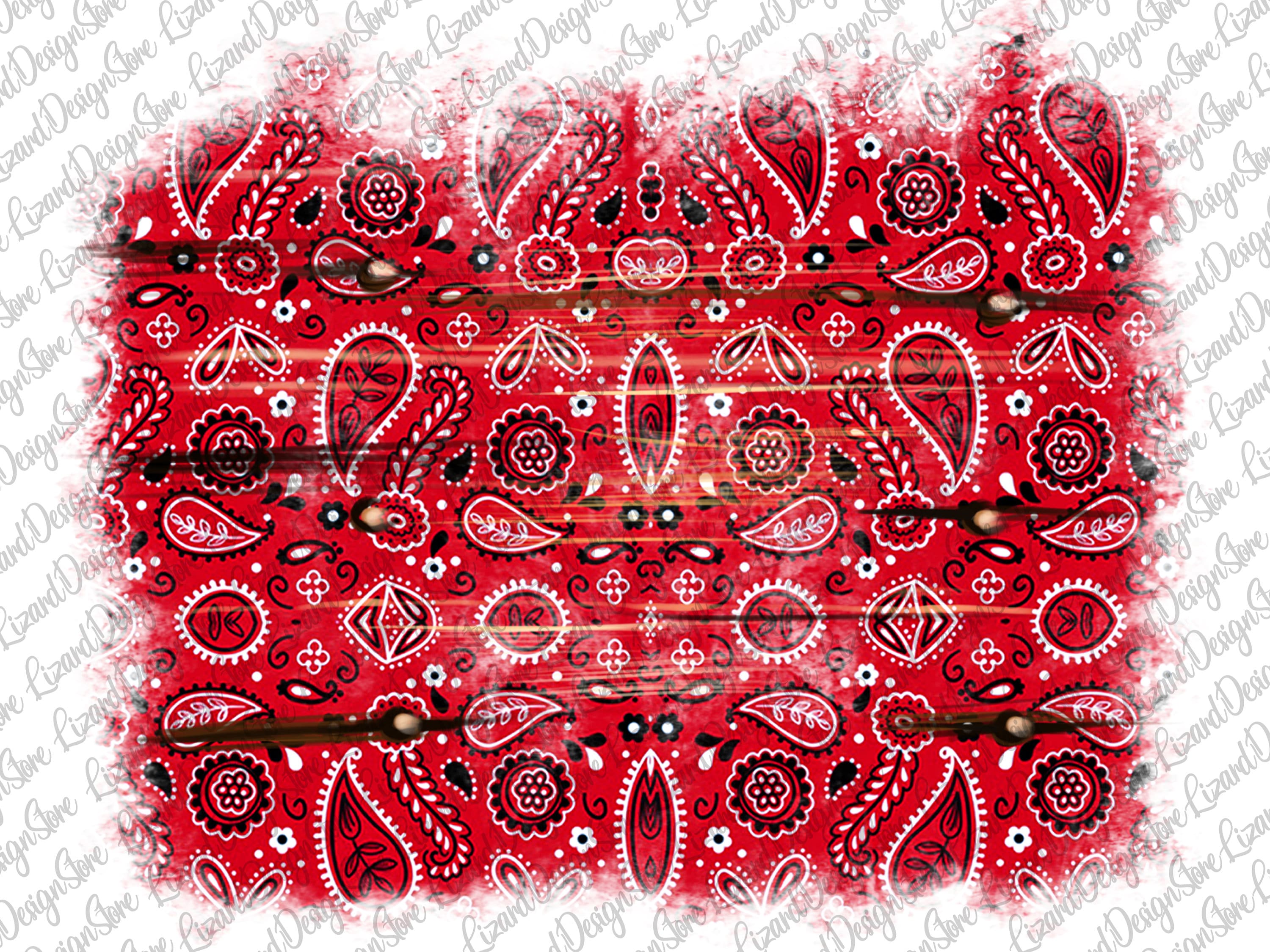 Red Bandana Background Pngbandanawooden Bandana - Etsy UK