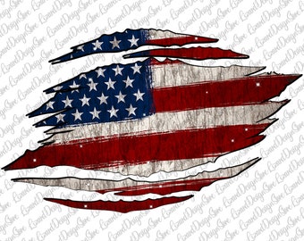 Usa Flag Ripped Png File, Ripped Design, Usa Flag Sublimation, American Flag Png, USA Flag Png, American Background Png, Instant Download