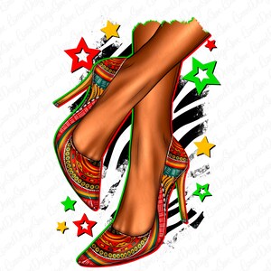 Steppin&#39; In To Juneteenth Heels Png Sublimation Design, Juneteenth Celebrating 1865 Png, Black History Png,1865 Vibes Png, Afro Png,Download