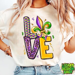 Mardi Gras love png sublimation design download, Happy Mardi Gras png, Mardi Gras png design, sublimate designs download