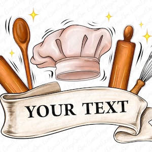 Descarga de diseño de sublimación de herramientas de chef personalizadas PNG, cocina PNG, chef PNG, cocina PNG, descarga de diseños sublimados