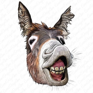 Cute Donkey Face Png Sublimation Design,Hand Drawn Donkey Png,Animals Donkey Png,Cute Donkey png,Donkey Face,donkey clipart,Digital Download