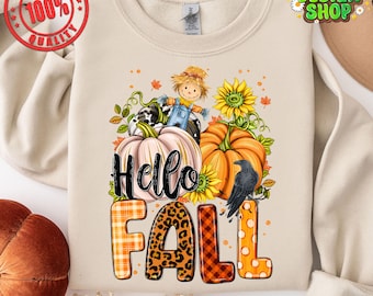 Hallo herfstpompoensublimatieontwerp, luipaardpompoenen, herfstpompoenontwerp, pompoenseizoen, luipaardpompoen png