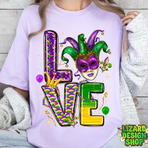 Mardi Gras love png sublimation design download, Happy Mardi Gras png, Mardi Gras png design, sublimate designs download