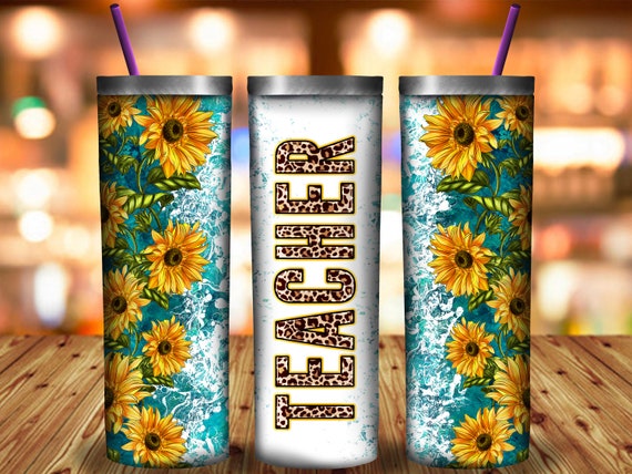 Sunflower Sky Sublimation Tumbler – OwlBehave