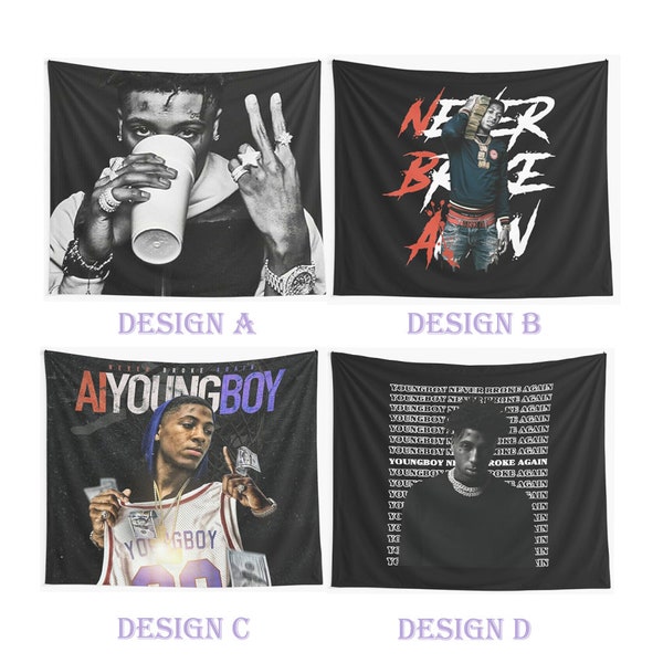 Nba Youngboy Wall Tapestry Etsy