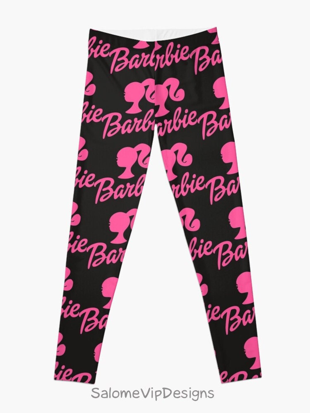 Barbie Pink Pattern Leggings for Women Girls, Barbie Collage