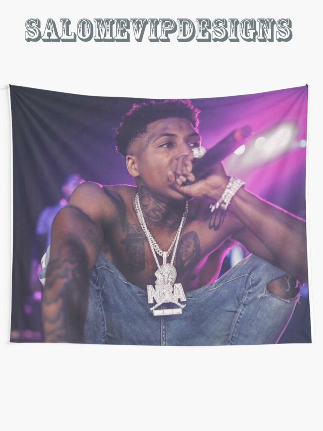 NBA Youngboy Aesthetic Wall Tapestry Youngboy Never Broke Etsy