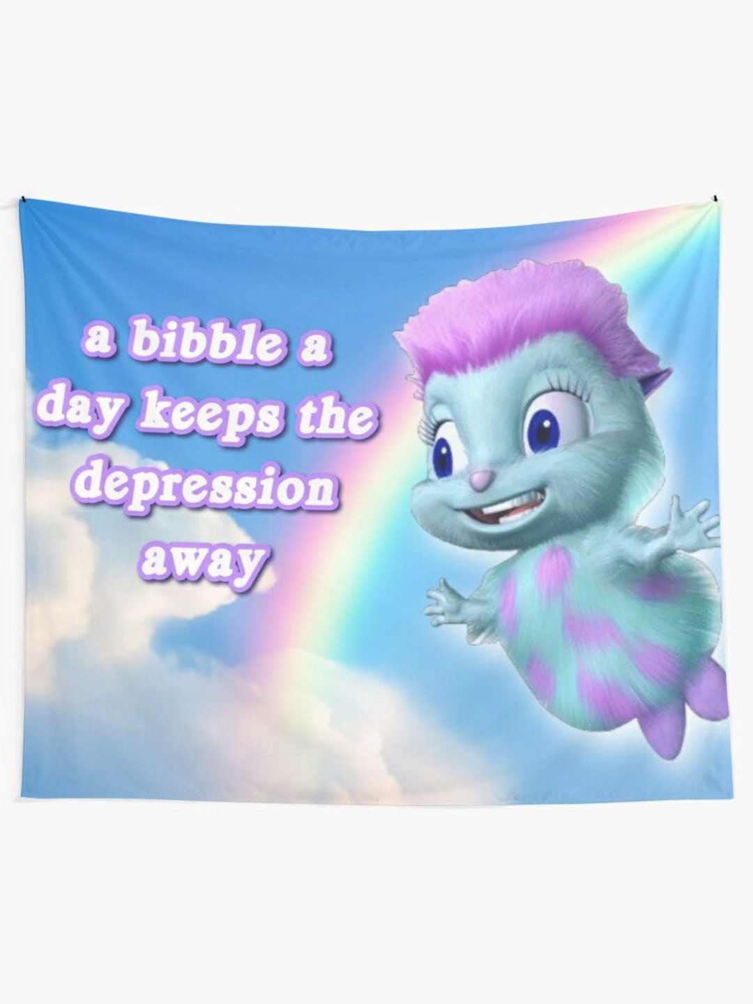 Bibble Happiness Tapestry, Barbie Mariposa Tapestry, Bibble Meme Wall  Tapestry, Bibble Everyday Motivational Message Tapestry -  Canada