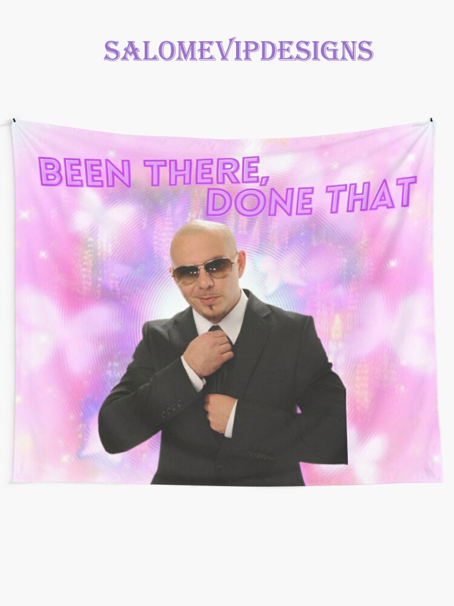Mr Worldwide Been There Done That Tapestry Mr.worldwide Good Etsy
