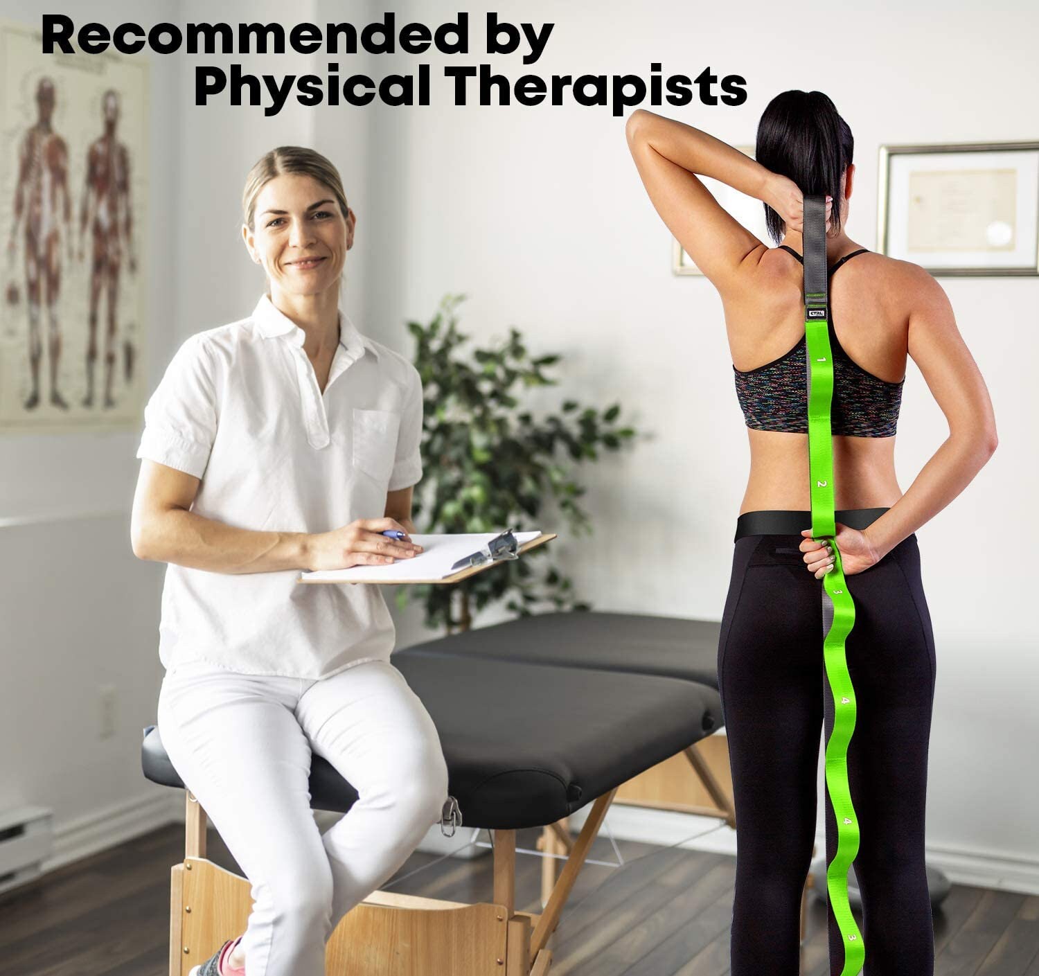 Stretching Strap with Loops for Physical Therapy Yoga Etsy