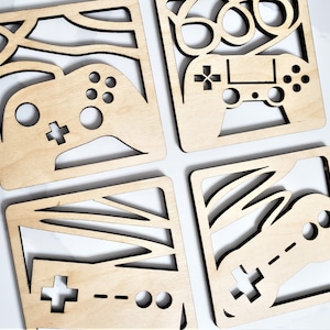 Gamer gift, Gamer Christmas gift, gamer coasters, control coasters, anniversary gift, father&#39;s day gift, mother&#39;s day gift