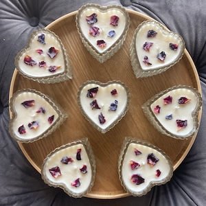 Retro Rose Petal Soy Wax Candles