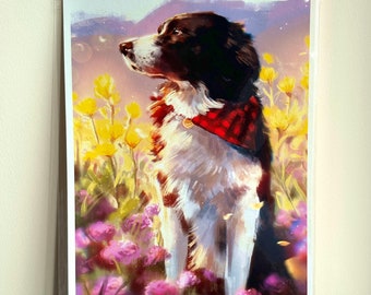 Border Collie | A4 Art Print