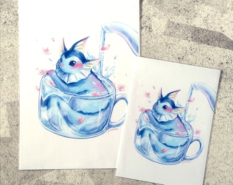 2. ポケモンポスター シャワーズ / かわいいシャワーズアートプリント