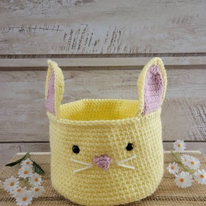 Crochet Easter Basket Bunny