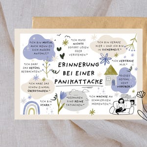 Promemoria della carta durante un attacco di panico