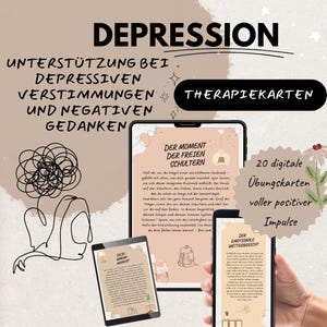 Depression - Therapiekarten bei depressiven Verstimmungen und negativen Gedanken