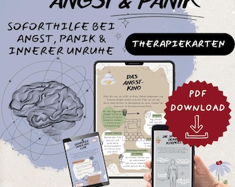 Anxiety - Therapy cards & immediate help for anxiety and panic