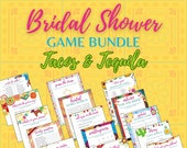 Bridal Shower Party Game Bundle | Tacos and Tequila | Fiesta | Print Out