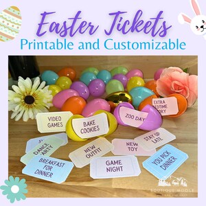Personalisierbare Osterkarten Coupons für Eier Fillable Printable