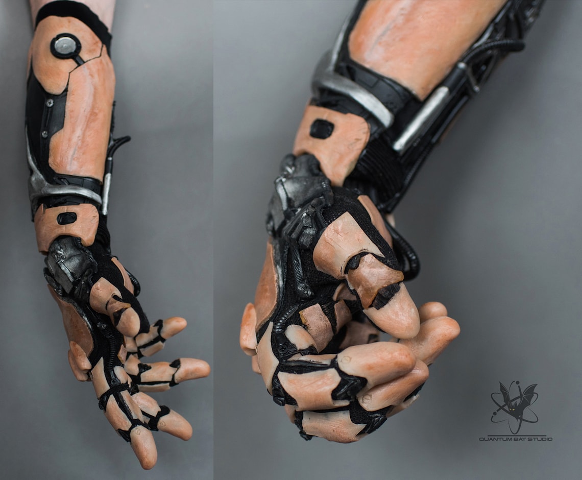 Cyber arm glove for cosplay costume v.1 Deus Ex Ivan Etsy