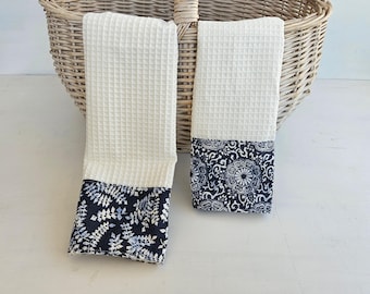 Strofinaccio da cucina in cotone stampato e a nido d'ape