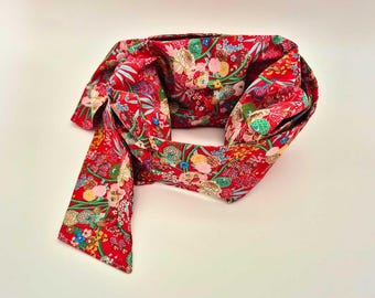 Maxi belt-style hot water bottle for the stomach filled with organic flax seeds, 19x50cm