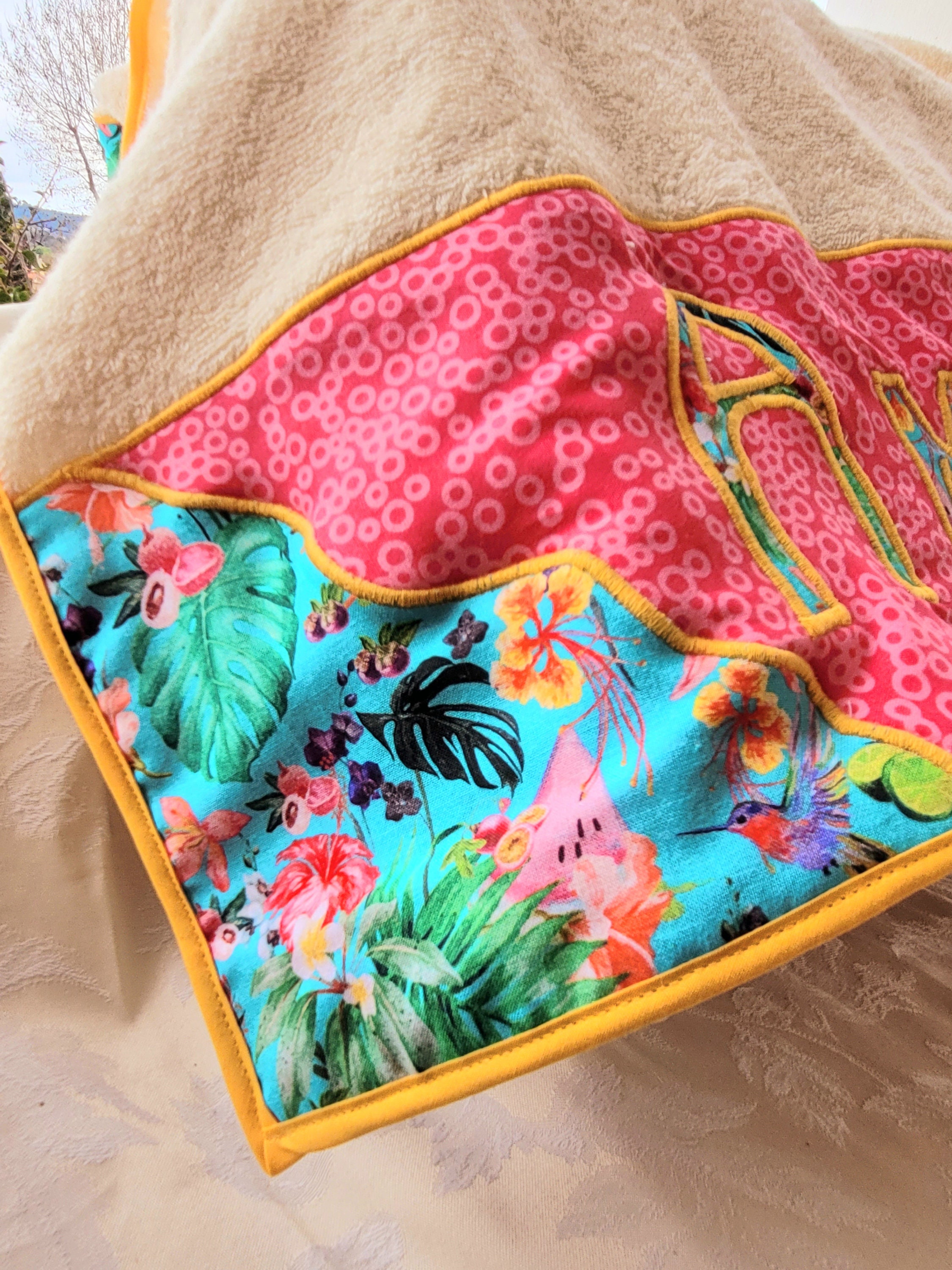 Sábana de baño personalizada toalla de baño esponja y tela | Etsy