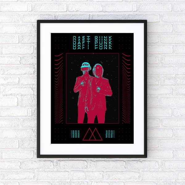 Daft Punk Tribute 1993 - 2021 | Digital Poster Print [DIGITAL DOWNLOAD]