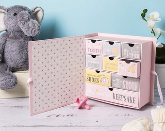 Baby Keepsake Box, Baby Memory Box, Newborn Gift Basket, Nursery Decor