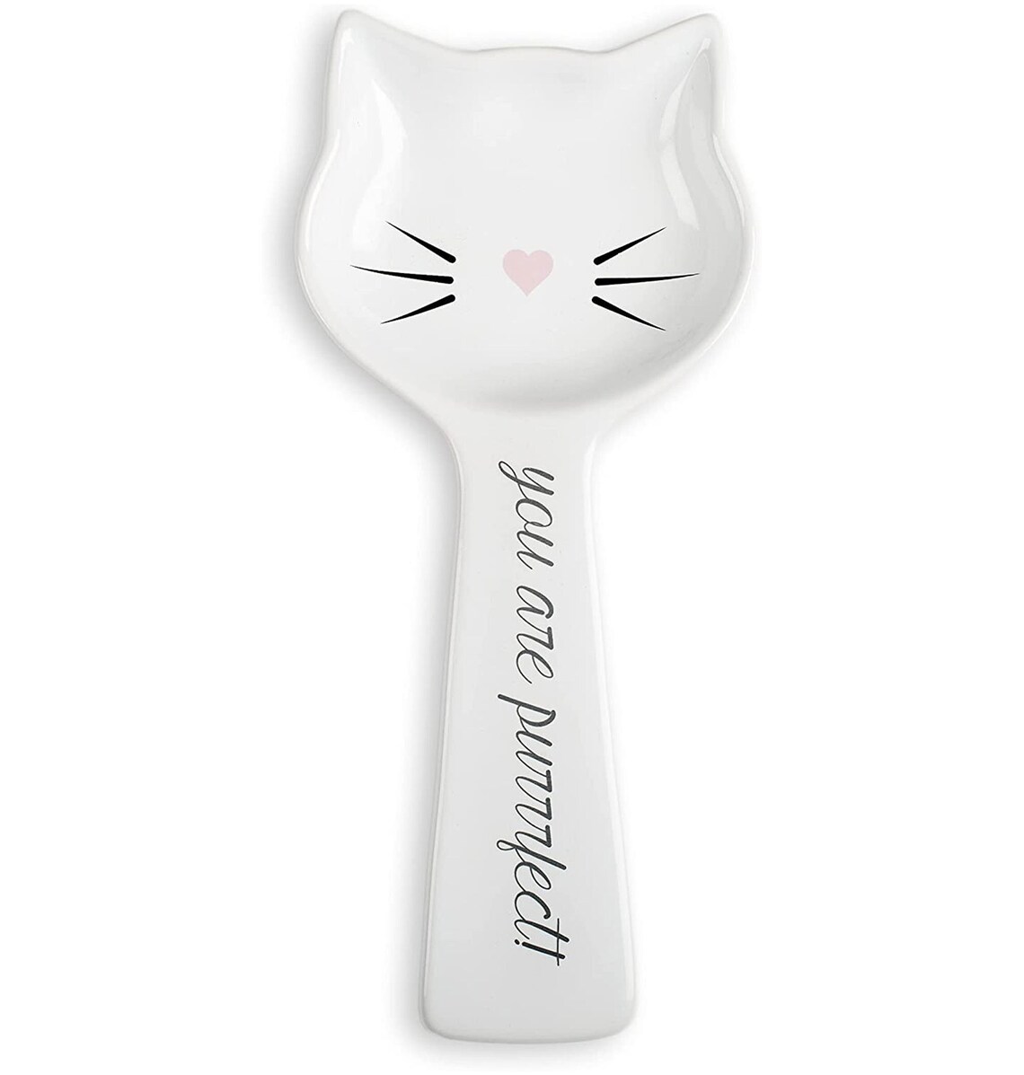 Cat Spoon Rest White Ceramic Spoon Rest Cat Tray Spoon Rest Etsy