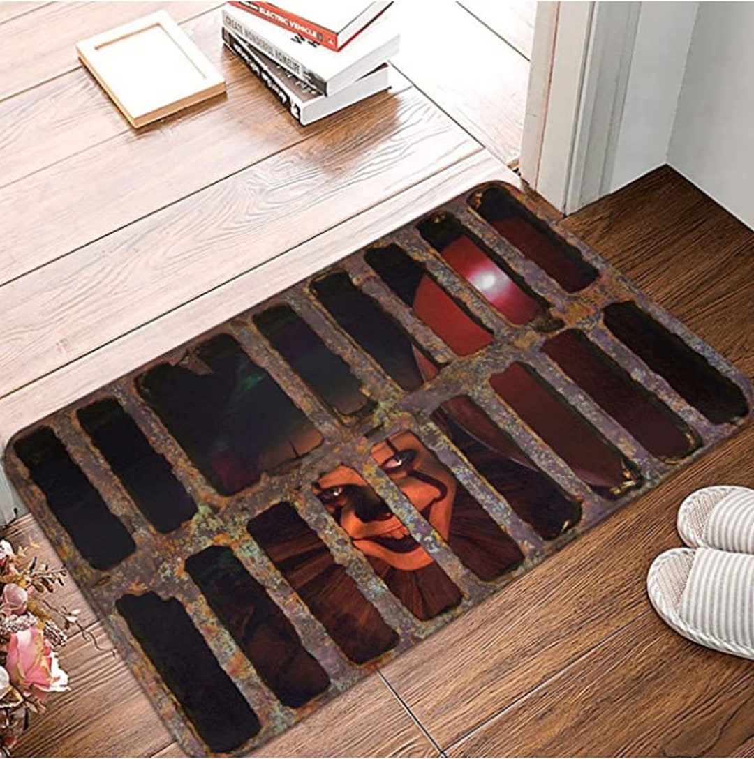 Halloween Doormats Horror Movie Door Mat Sewer Etsy
