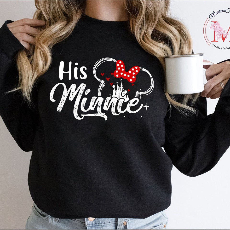 Her Mickey His Minnie Valentine Gift T-Shirt| Disney trip Shirt