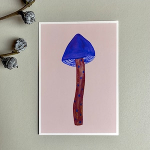 G R U S S C A R T E/ illustration/ graphisme/ carte postale/ illustration/ CHAMPIGNON/ plante indigène/ champignons/ automnal/ forêt/ automne