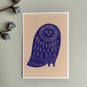 G R U S S C A R T E / Illustratie / Grafisch / Ansichtkaart / Illustratie / OWL / lokale dieren / bosdieren / bos / herfst