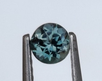 Natural Black Shed Aquamarine Round Cut 3.9x3.8 MM Weight 0.22 Ct Loose Gemstone Aquamarine For perfect Ring Size Birthday Stone