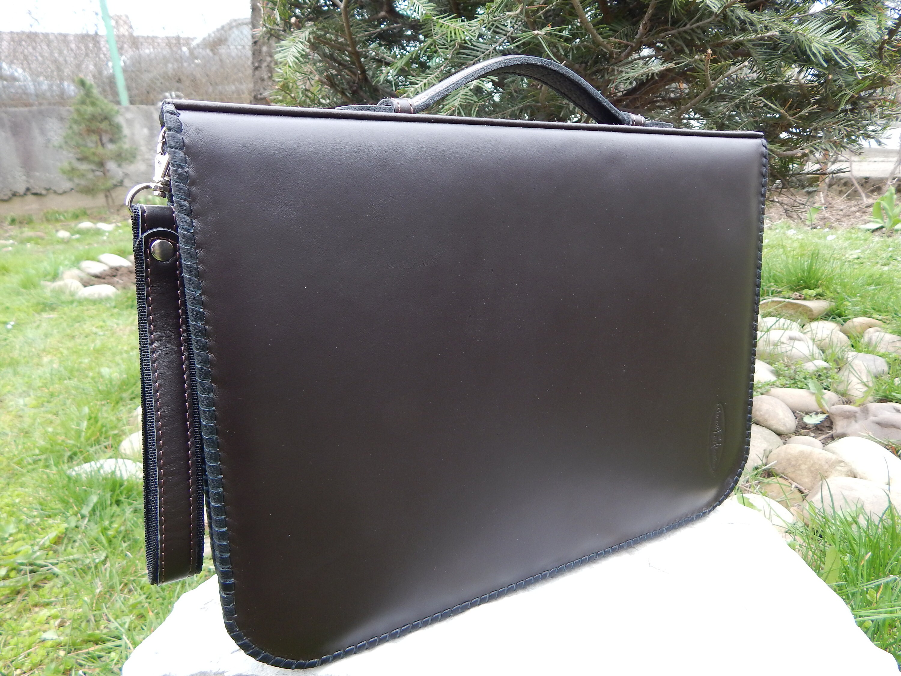 Leather Briefcase Men Leather Satchel Lawyers Bag Etsy UK