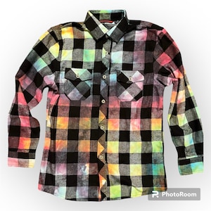 Rainbow Tie-dye Flannels
