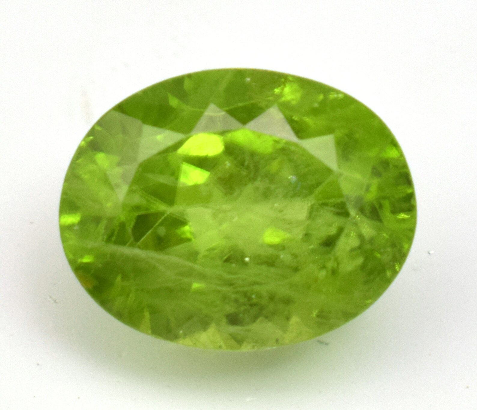 Natural Genuine Arizona Green Peridot 6.55 Ct Certified Oval Etsy