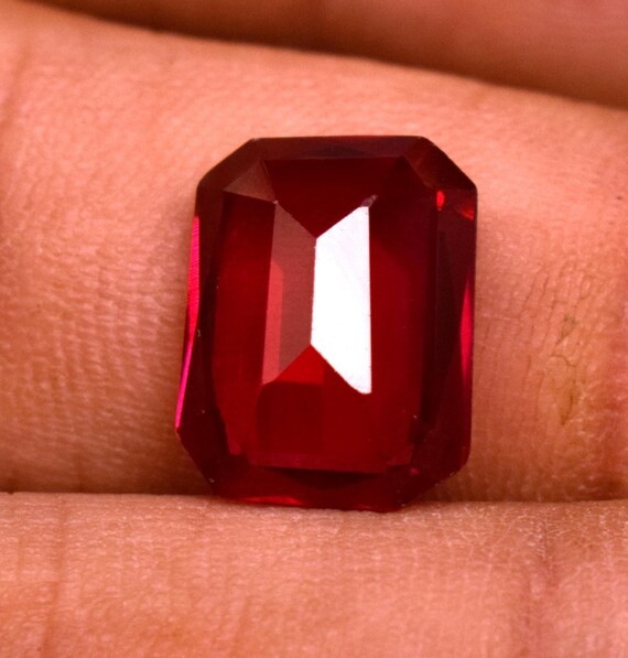 Rubis rouge sang de pigeon 44 carats, pierre précieuse naturelle en vrac, rubis rouge certifié, pierre de naissance ovale, Pierre, Rubis sublimé