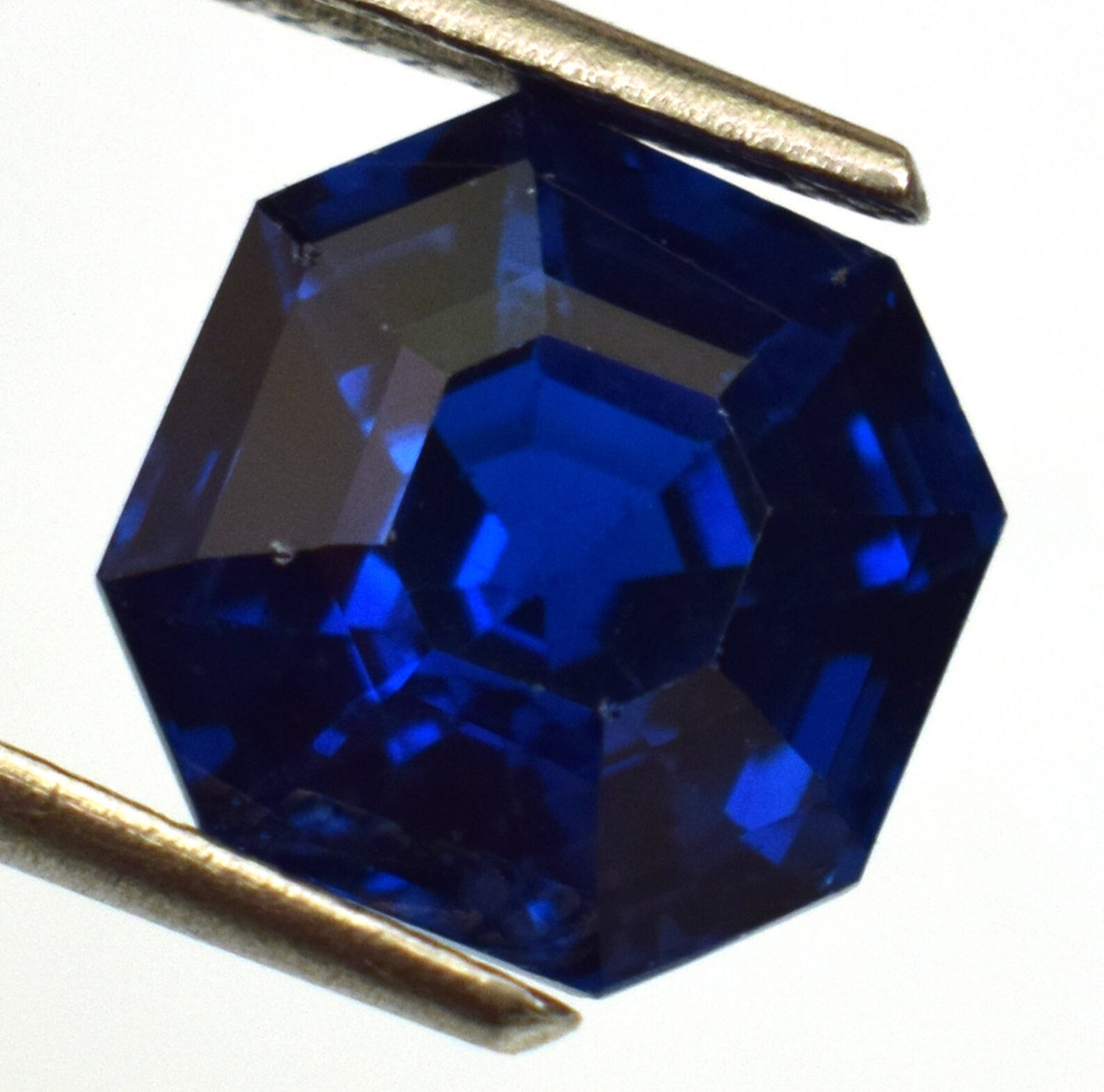 Natural Ceylon Blue Sapphire 7.25 Ct ASSCHER Cut Certified Etsy
