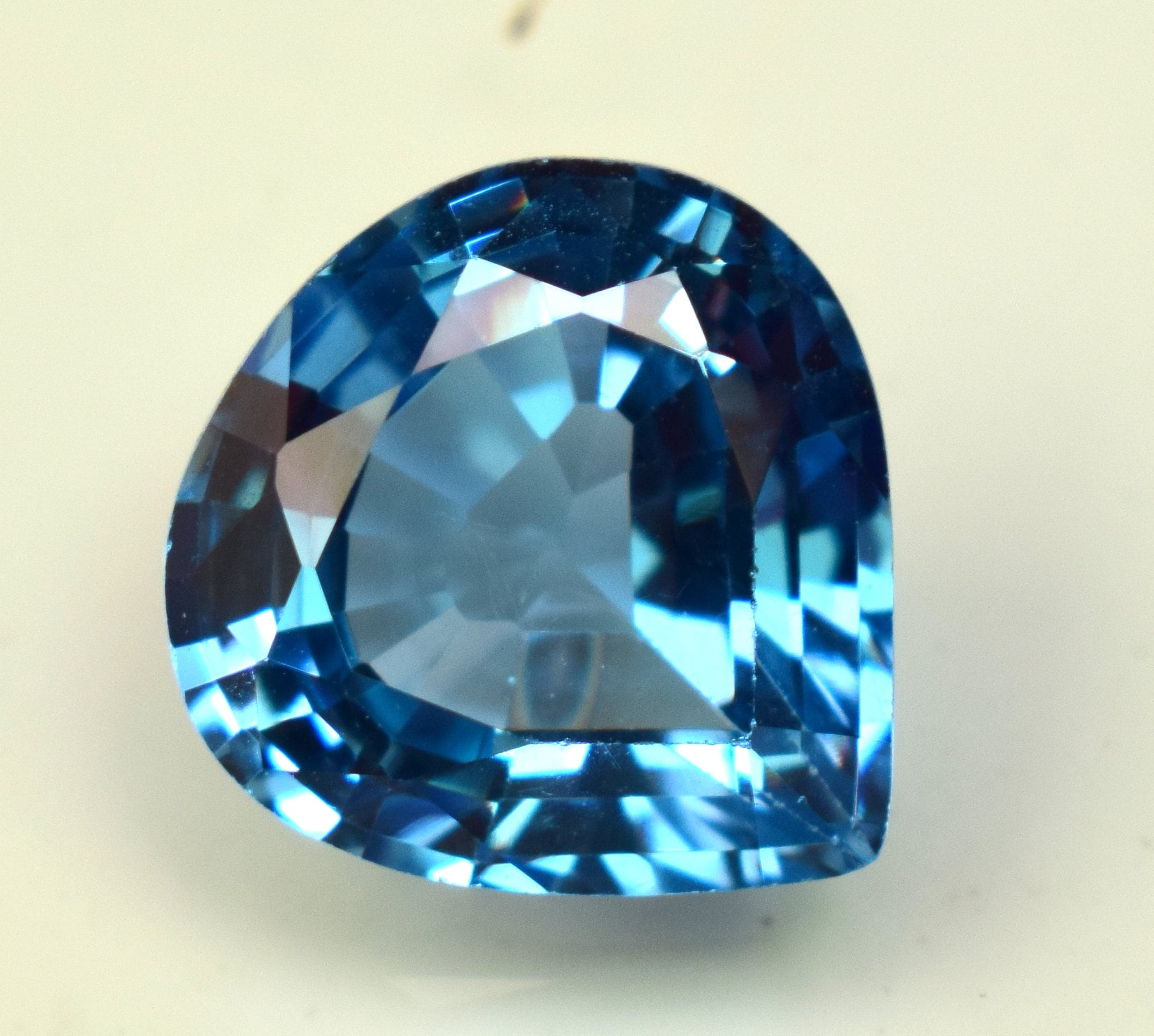 Natural Certified Swiss Blue Topaz Faceted Heart Cut 7.30 Ct Etsy